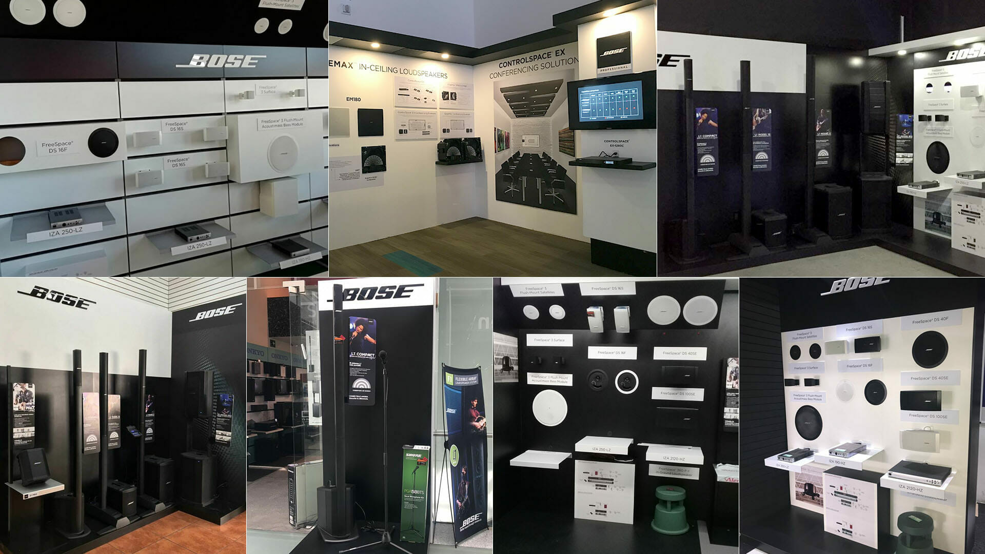 Display de producto para Bose Professional México